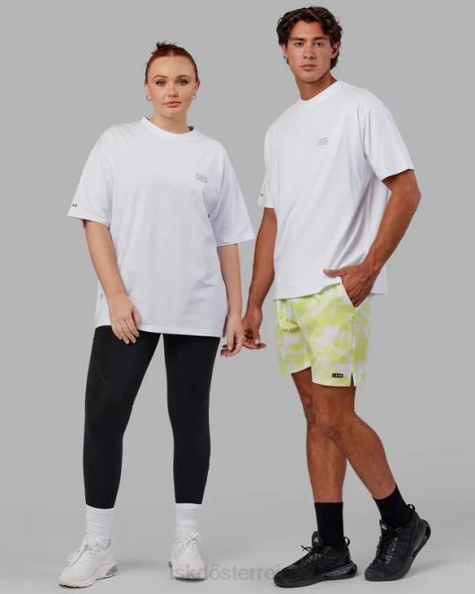 Z8RH309 LSKD unisex Strive Flxcotton T-Shirt in Übergröße – Weiß Bekleidung