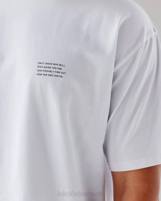 Z8RH309 LSKD unisex Strive Flxcotton T-Shirt in Übergröße – Weiß Bekleidung