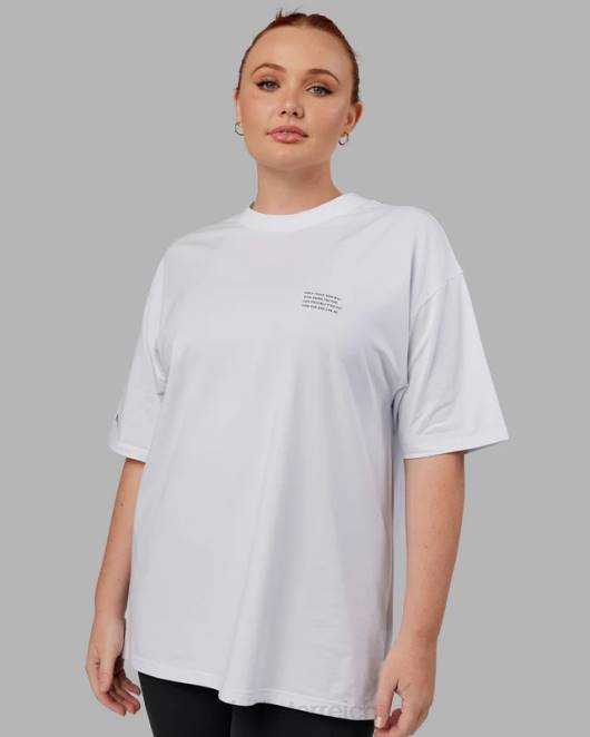 Z8RH309 LSKD unisex Strive Flxcotton T-Shirt in Übergröße – Weiß Bekleidung