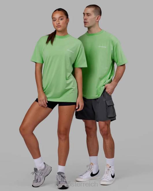 Z8RH311 LSKD unisex Motion Flxcotton T-Shirt in Übergröße – Apfelminze Bekleidung