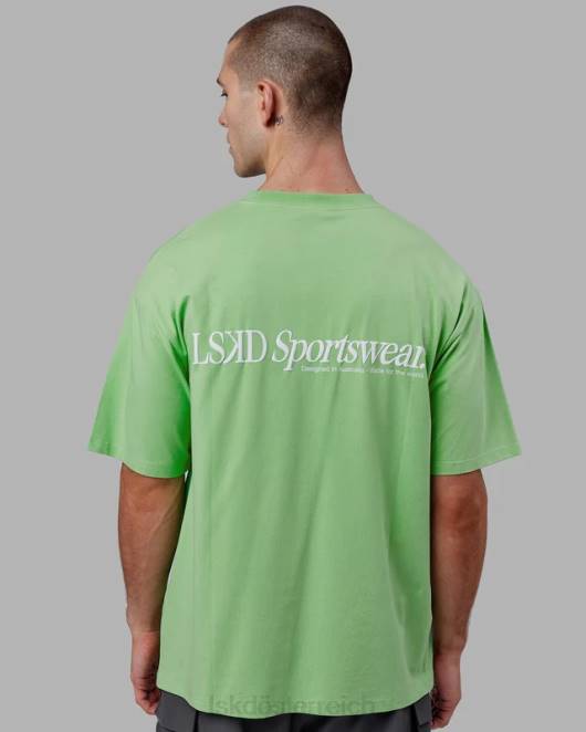 Z8RH311 LSKD unisex Motion Flxcotton T-Shirt in Übergröße – Apfelminze Bekleidung