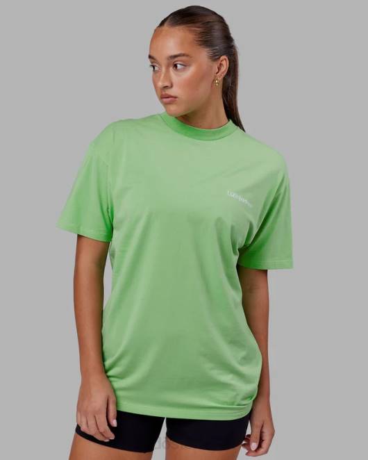 Z8RH311 LSKD unisex Motion Flxcotton T-Shirt in Übergröße – Apfelminze Bekleidung