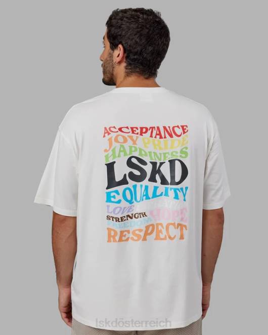 Z8RH315 LSKD unisex Amplify FLXCotton T-Shirt in Übergröße – gebrochenes Weiß Bekleidung