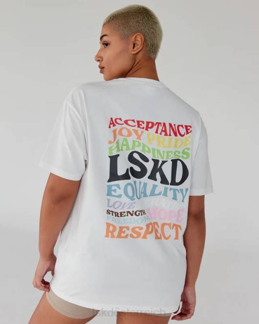 Z8RH315 LSKD unisex Amplify FLXCotton T-Shirt in Übergröße – gebrochenes Weiß Bekleidung