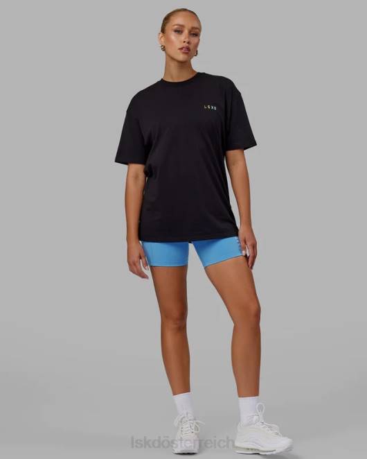 Z8RH316 LSKD unisex Amplify FLXCotton T-Shirt in Übergröße – Schwarz Bekleidung