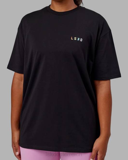 Z8RH316 LSKD unisex Amplify FLXCotton T-Shirt in Übergröße – Schwarz Bekleidung
