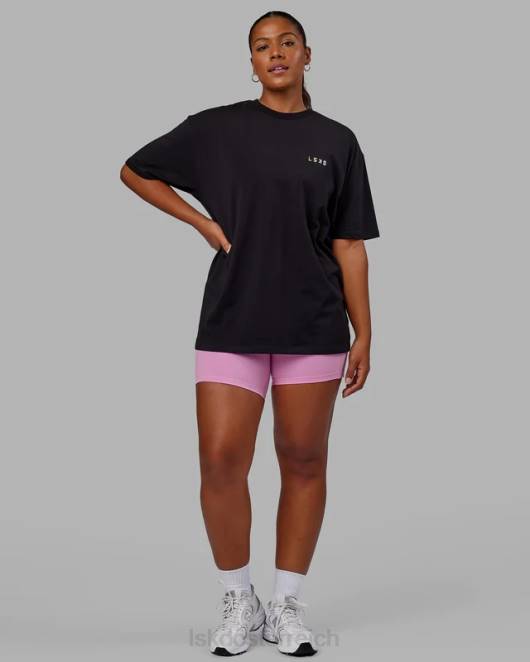 Z8RH316 LSKD unisex Amplify FLXCotton T-Shirt in Übergröße – Schwarz Bekleidung