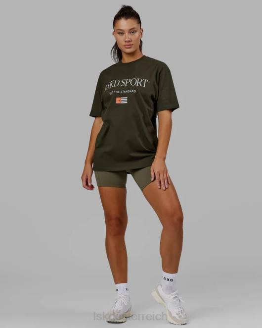 Z8RH318 LSKD unisex Flaggen-Schwergewichts-T-Shirt in Übergröße – Waldnacht Bekleidung