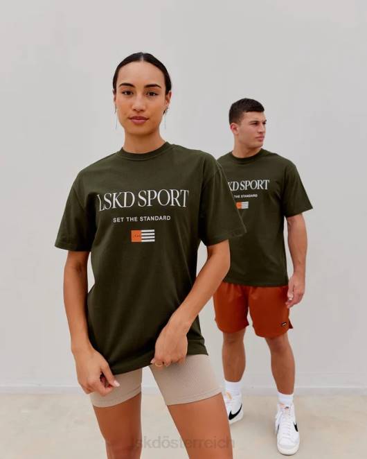 Z8RH318 LSKD unisex Flaggen-Schwergewichts-T-Shirt in Übergröße – Waldnacht Bekleidung