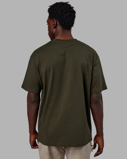 Z8RH318 LSKD unisex Flaggen-Schwergewichts-T-Shirt in Übergröße – Waldnacht Bekleidung