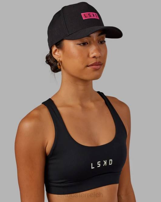 Z8RH812 LSKD unisex Cornerstone Snapback-Mütze – Schwarz-Flamingo Zubehör