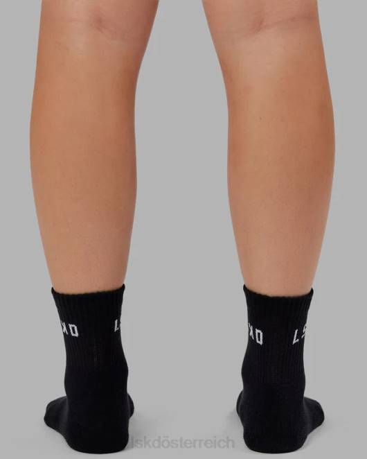 Z8RH853 LSKD unisex Daily Quarter Crew Socke – Schwarz Zubehör