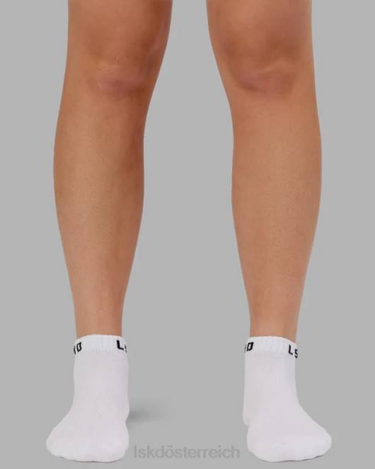 Z8RH859 LSKD unisex Tägliche 3er-Pack Söckchen – weiß Zubehör