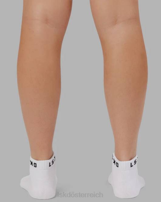 Z8RH859 LSKD unisex Tägliche 3er-Pack Söckchen – weiß Zubehör