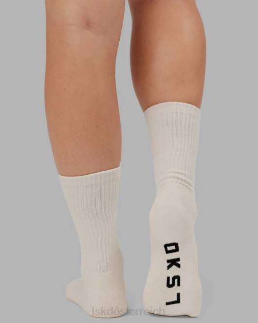 Z8RH869 LSKD unisex Essential 3er-Pack Crew-Socken – Khaki/Creme/Rot Zubehör
