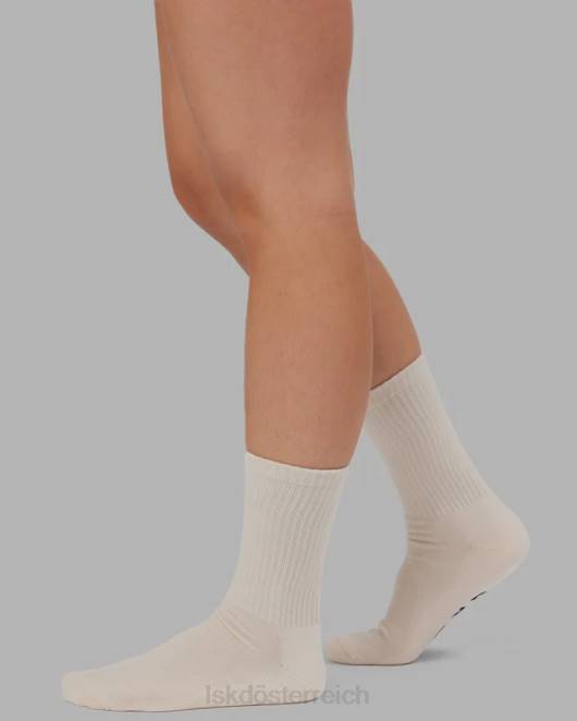 Z8RH869 LSKD unisex Essential 3er-Pack Crew-Socken – Khaki/Creme/Rot Zubehör