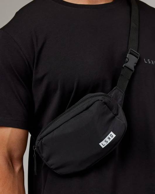 Z8RH875 LSKD unisex Base Umhängetasche - Schwarz-Weiß Zubehör